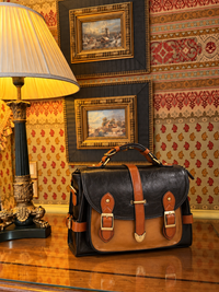 Sac cartable Paddington Noir/Cognac