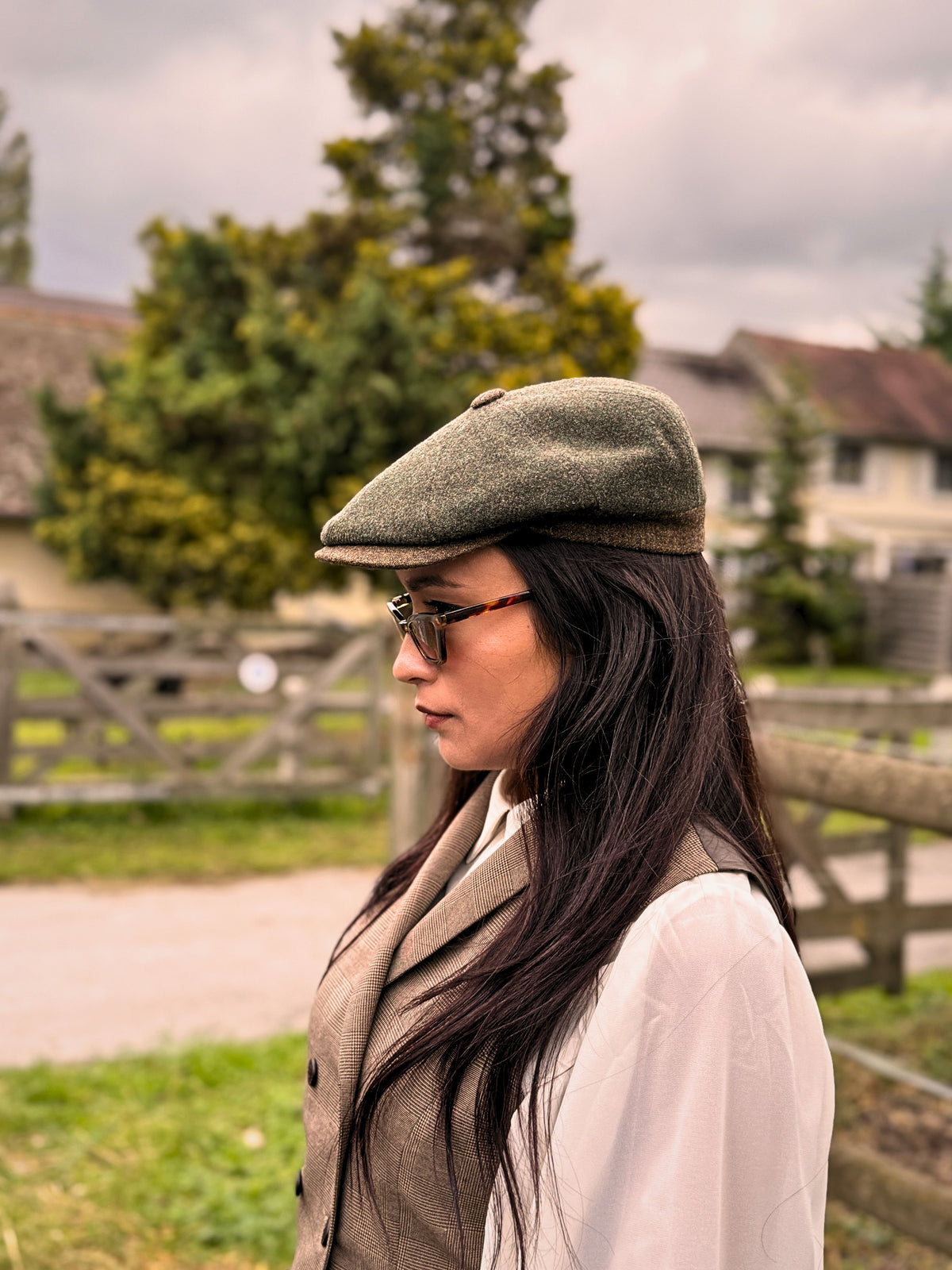 Béret Paddington Kaki/Marron
