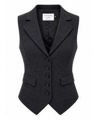 Veston Peaky Rayures grises avec col