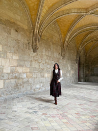 Academia Tartan Burgundy Skirt