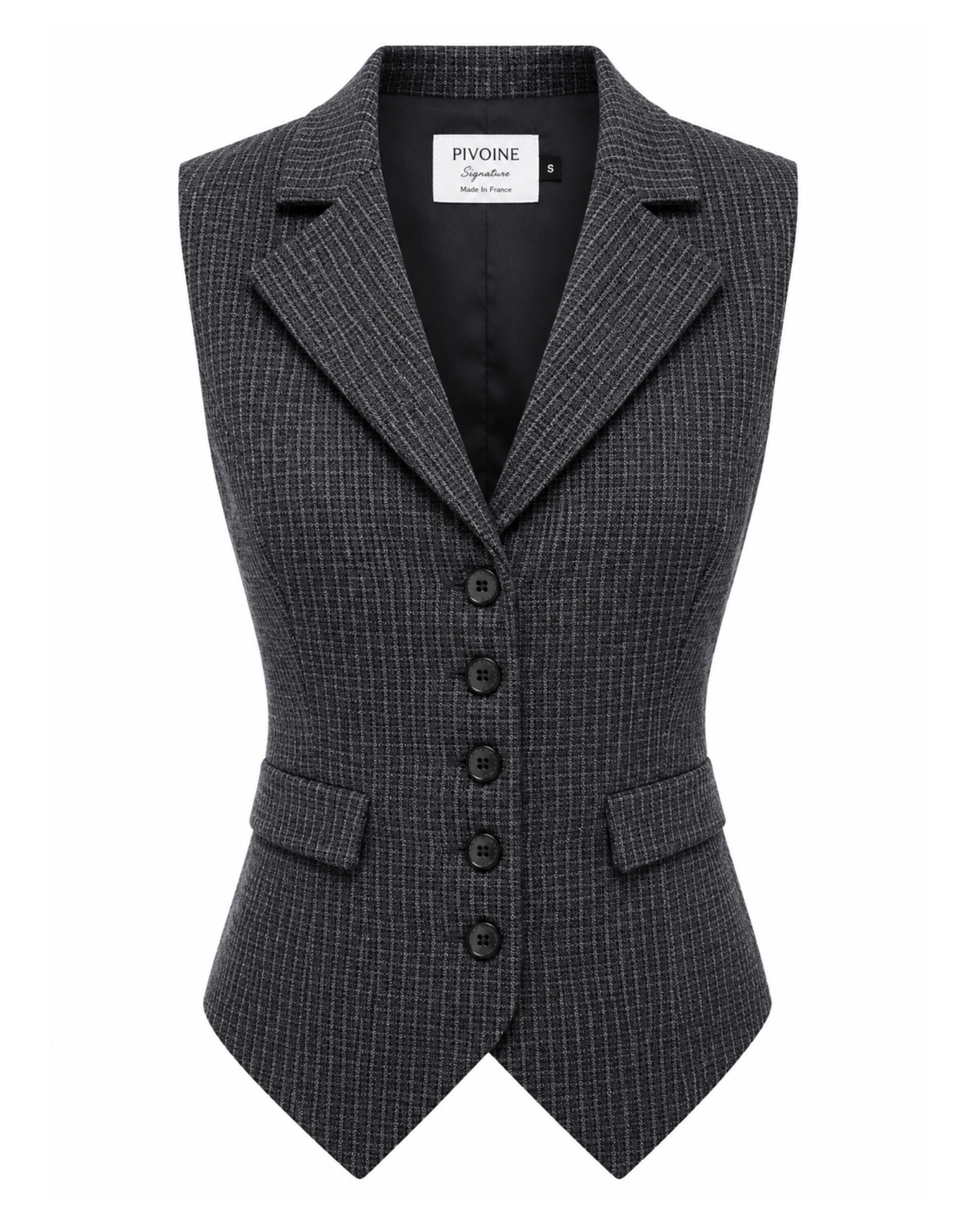Peaky grau/blau/schwarz karierte Jacke