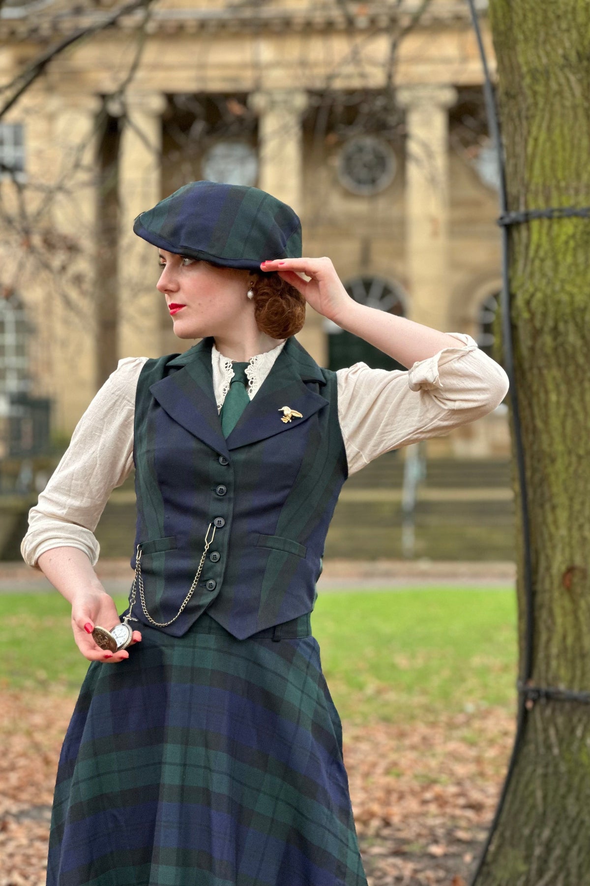 Peaky Green Tartanjacke