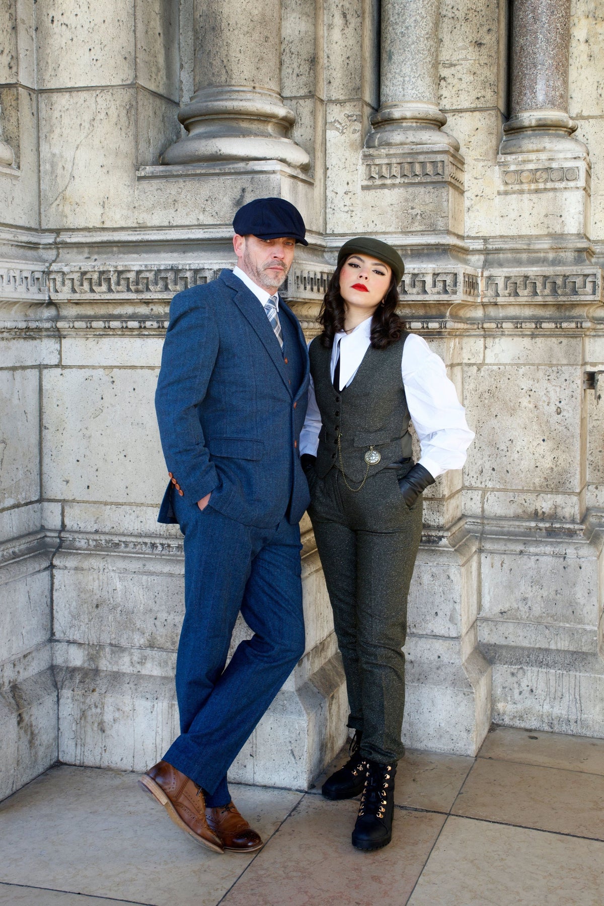 Peaky Khaki Heather Trousers