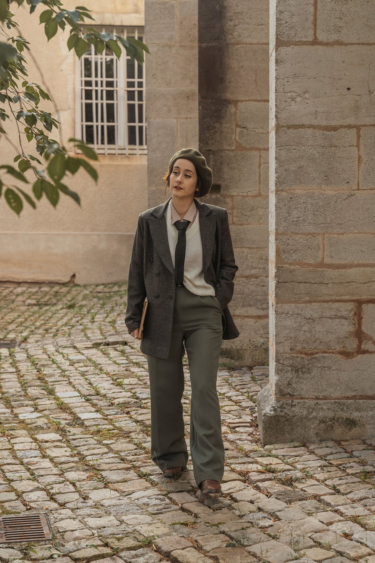 Pantalon Leonie Kaki