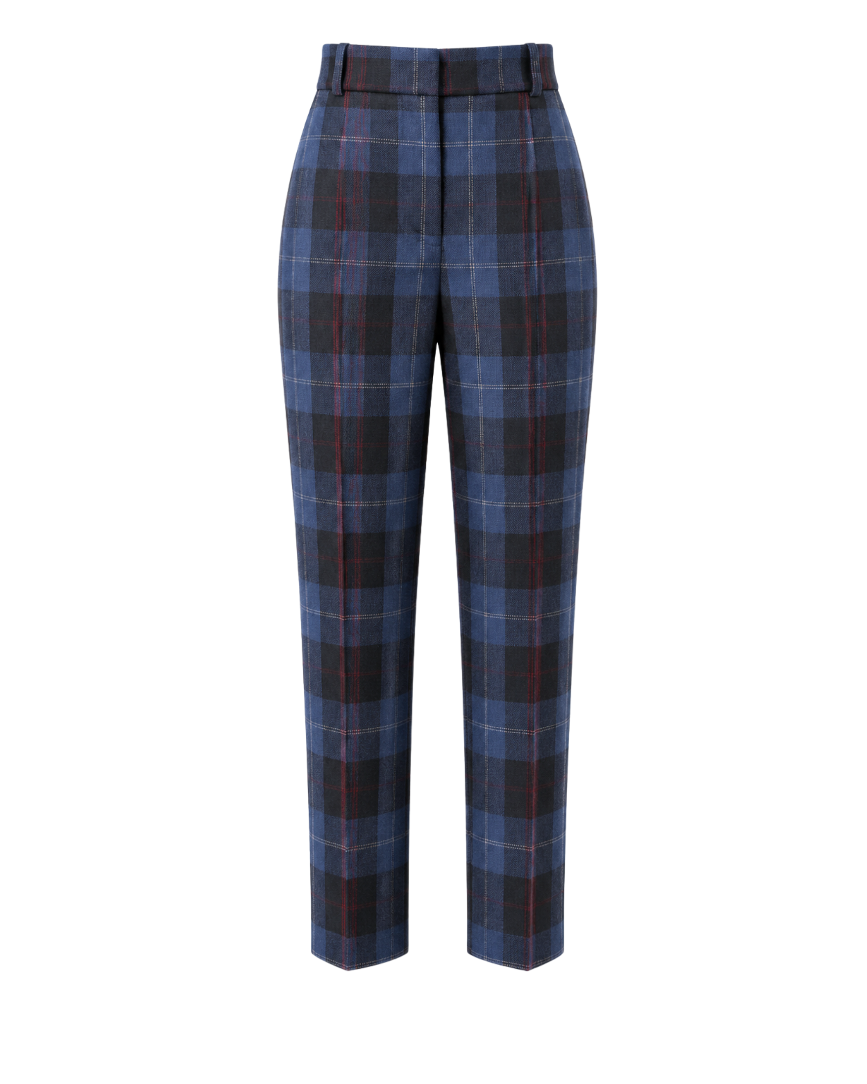 Pantalon Peaky Carreaux Bleu/Rouge