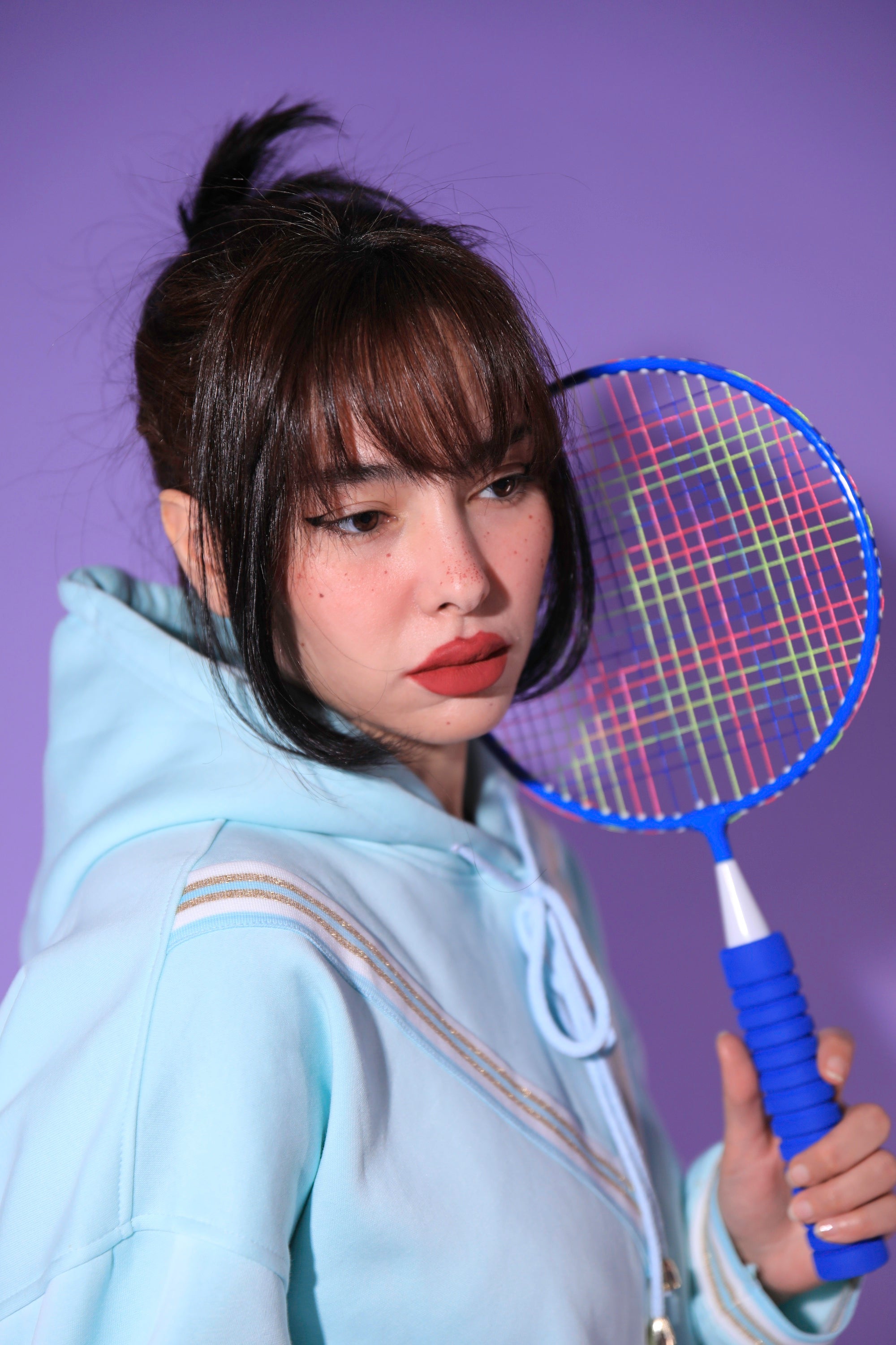 Sweatshirt 80S Bleu Turquoise