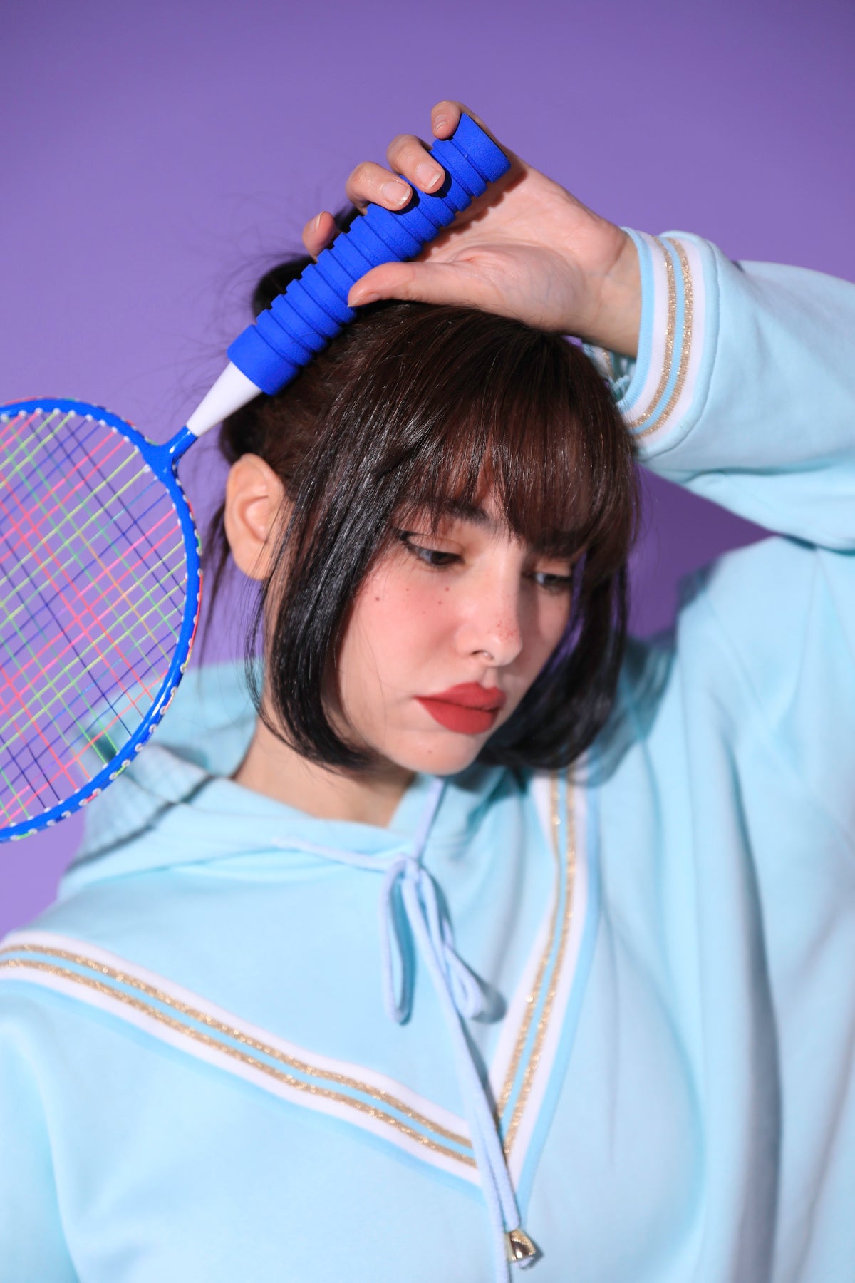 Sweatshirt 80S Bleu Turquoise