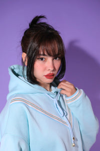 Sweatshirt 80S Bleu Turquoise