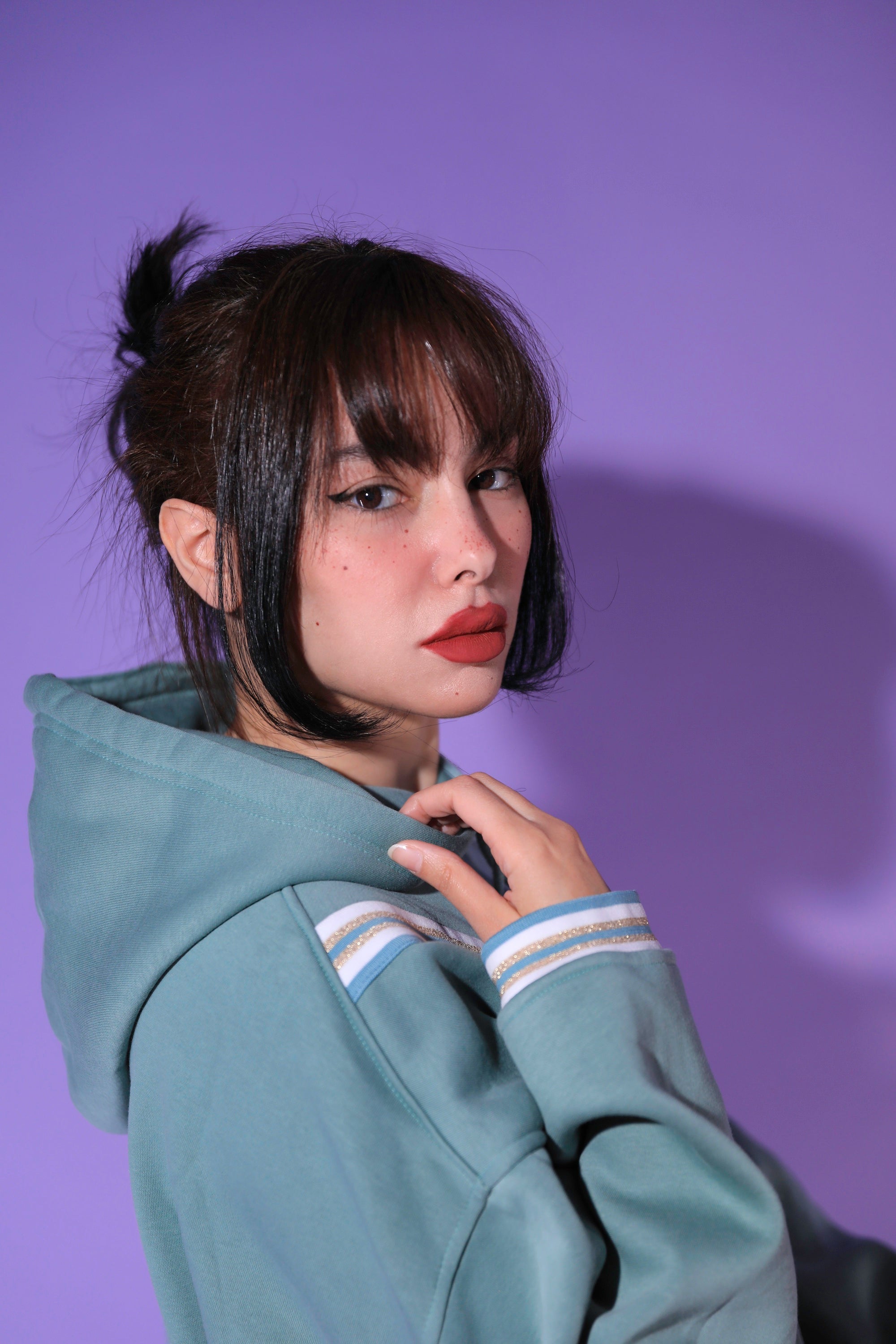 Sweatshirt 80S Vert Sauge