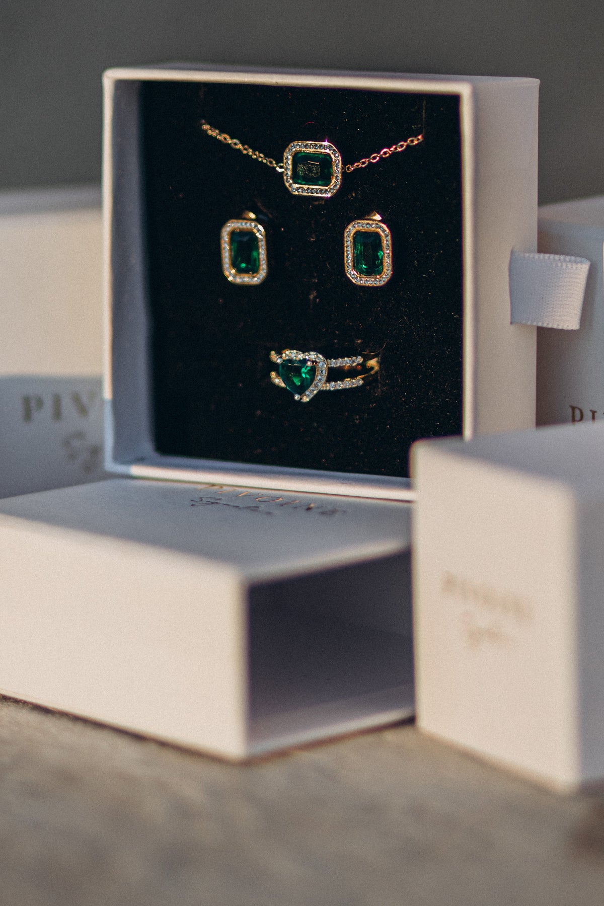 Bracelet Rubis Dore/Vert