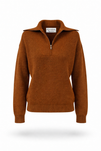 Pull col camionneur Marron