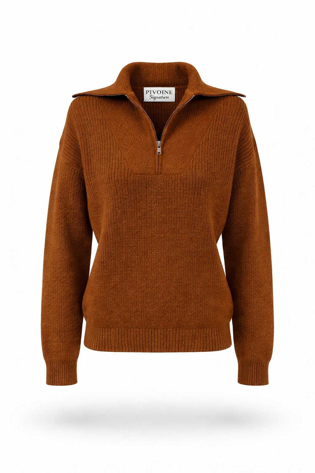 Pull col camionneur Marron
