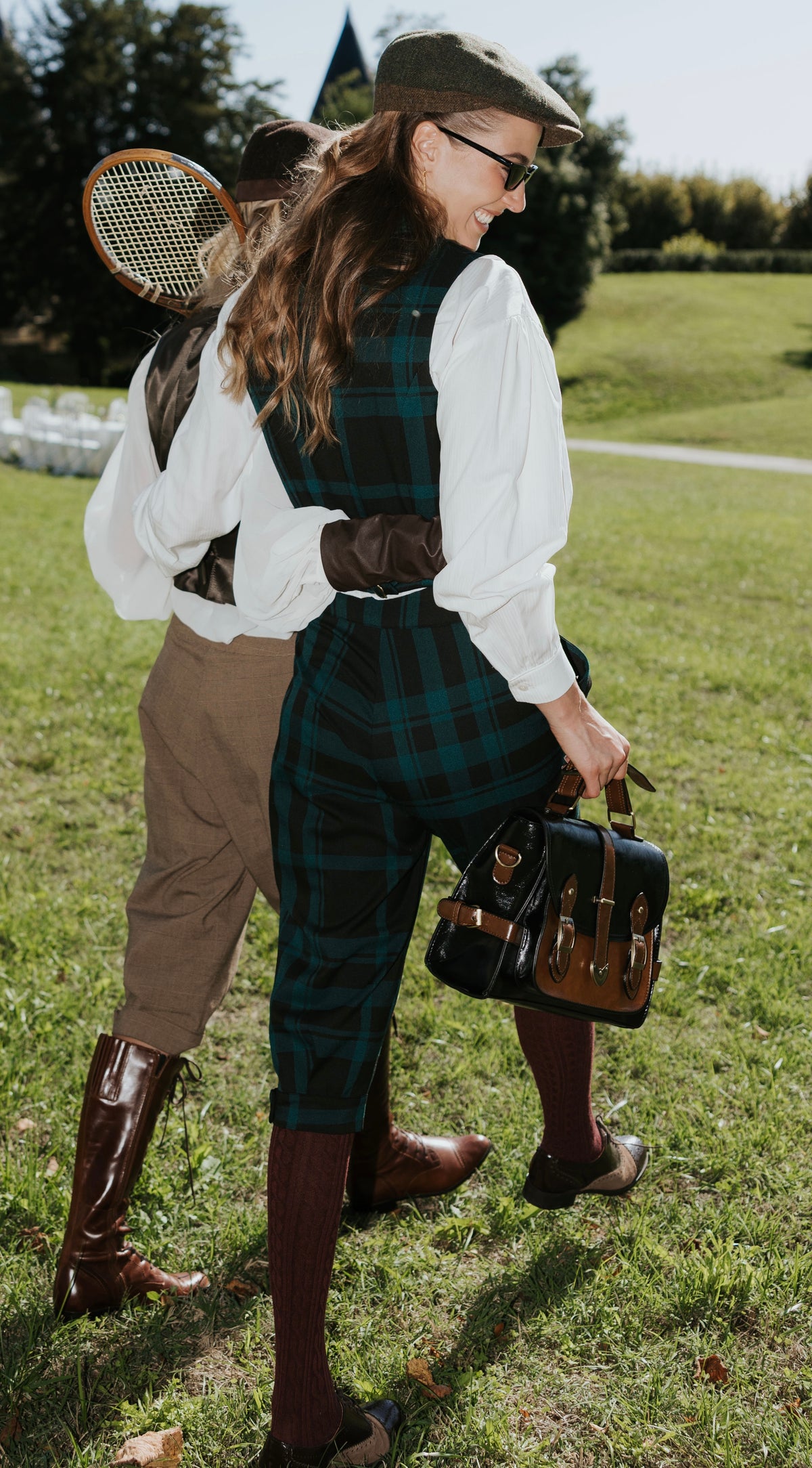 Sac cartable Paddington Noir/Cognac