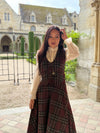 Academia Tartan Burgundy Skirt