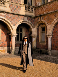 Veste Paddington Prince de Galles Marron