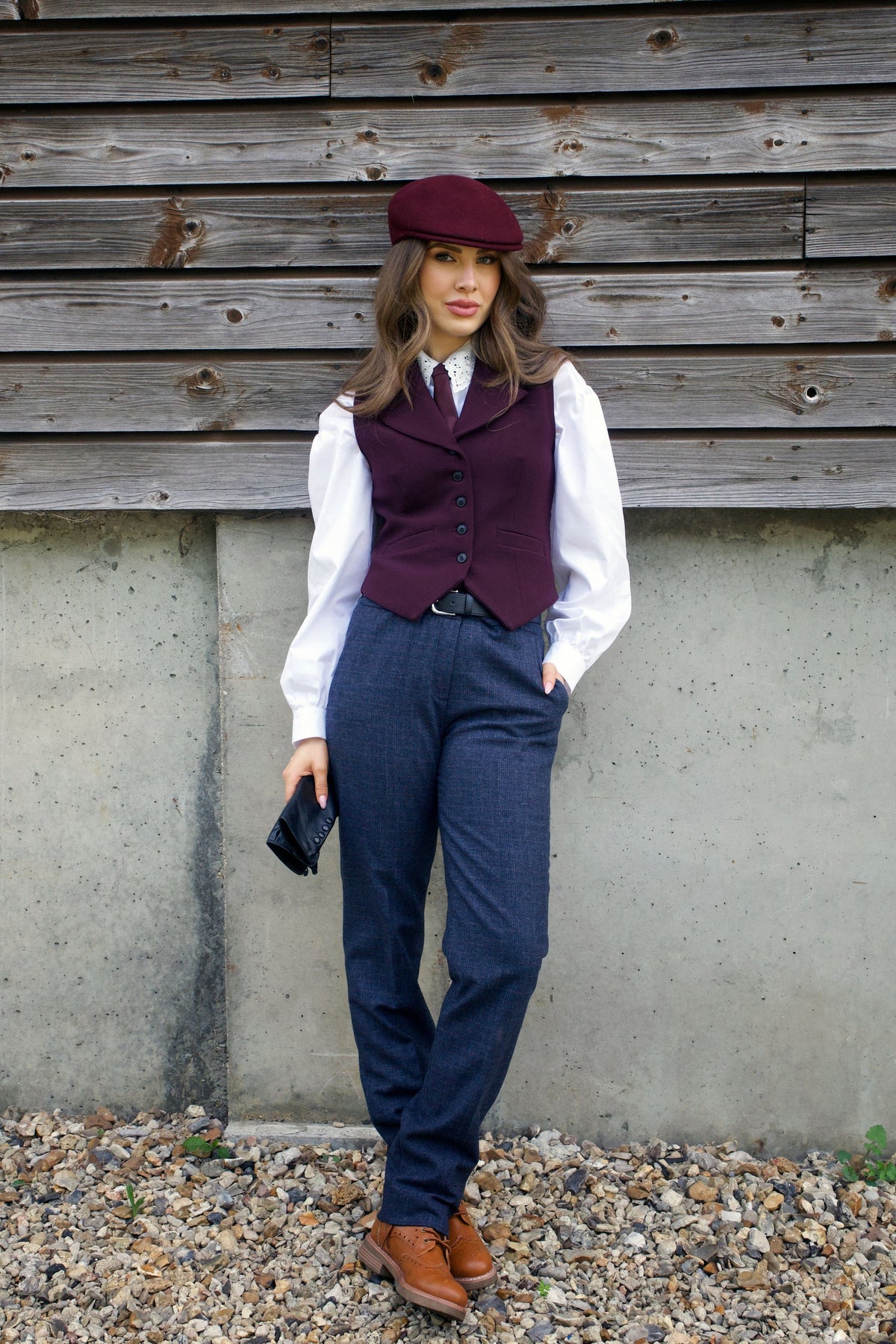 Veston Peaky Bordeaux