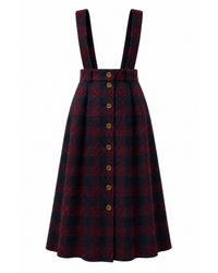 Jupe Benedicte Bleu Marine/Bordeaux