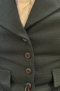 Veston Peaky Vert texturé