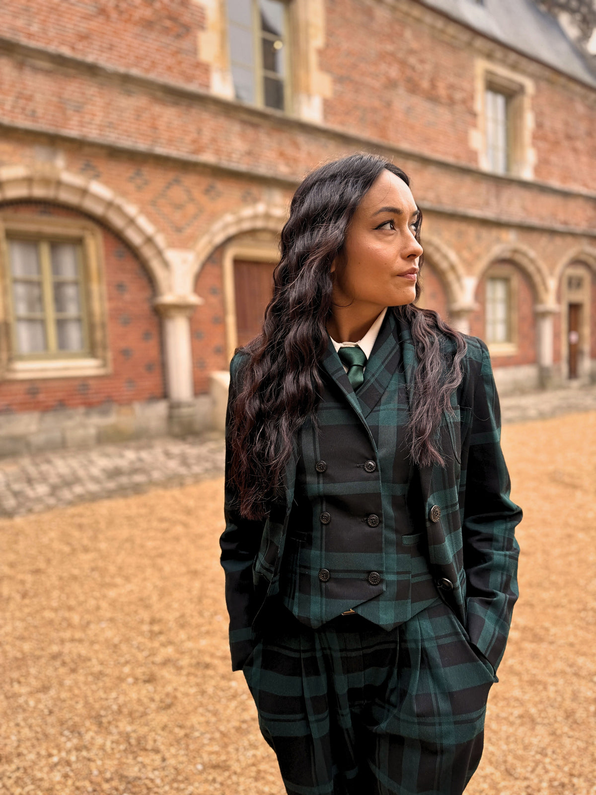 Veste Paddington Carreaux Vert/ Noir