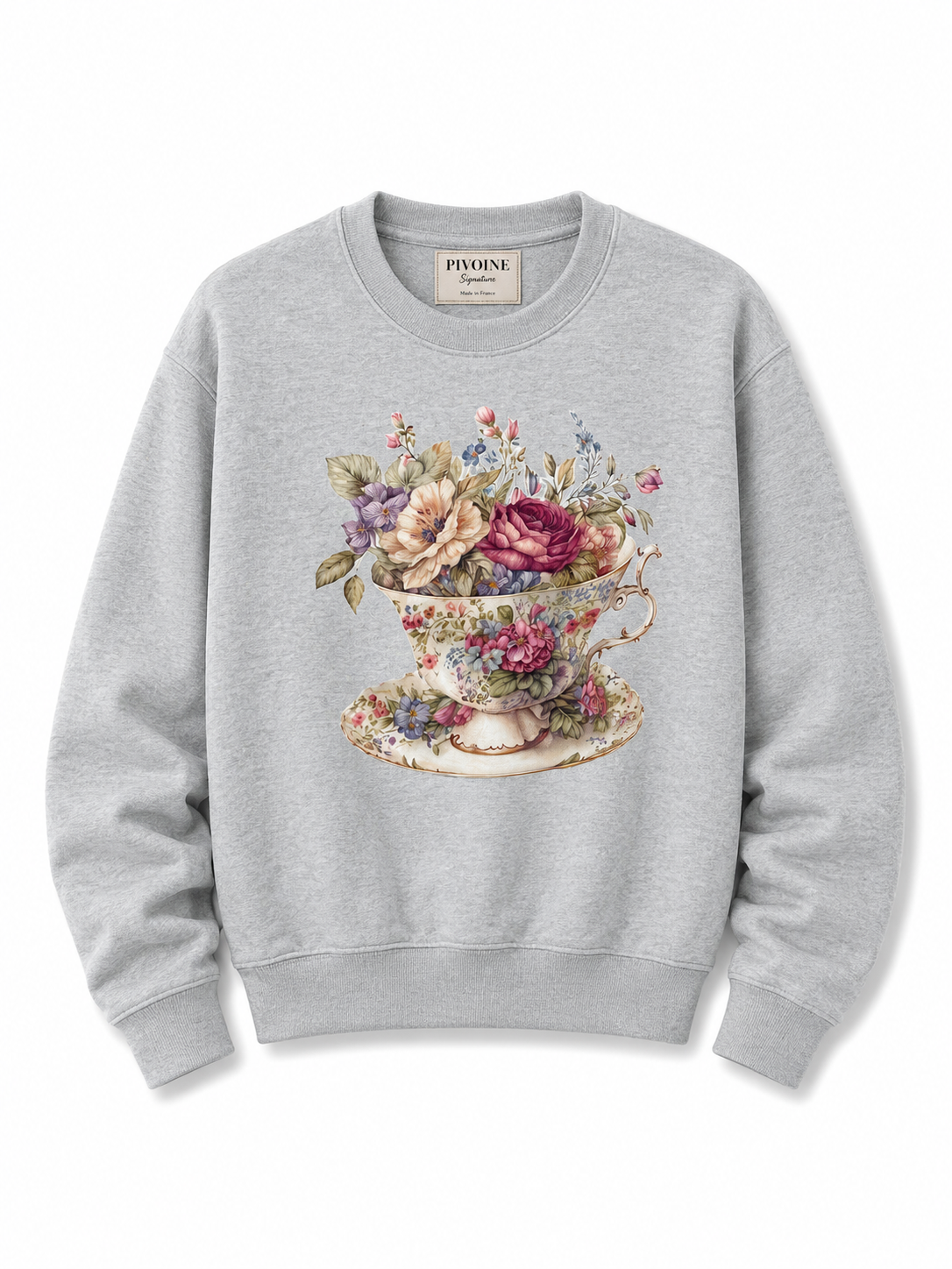 Sweatshirt  Tasse Fleurie