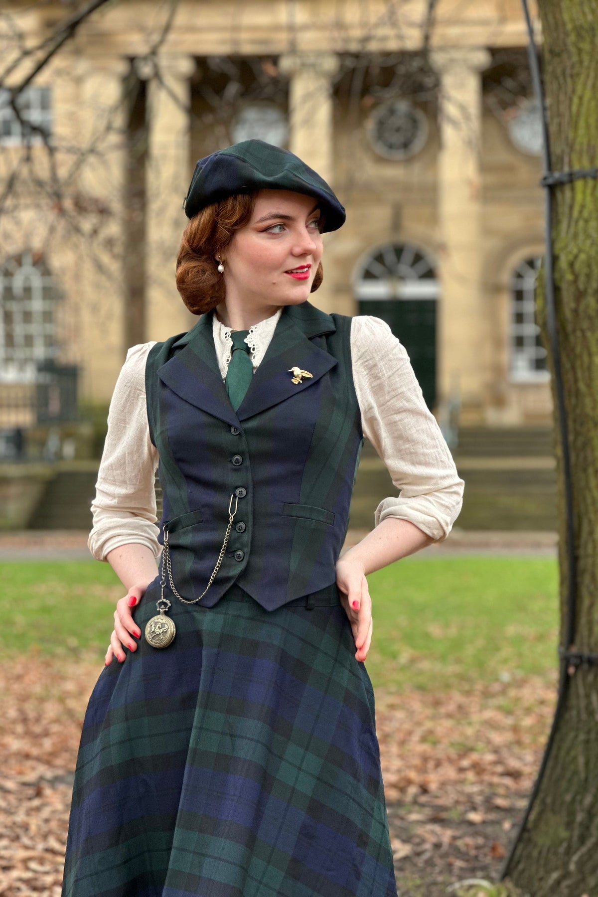 Peaky Green Tartanjacke