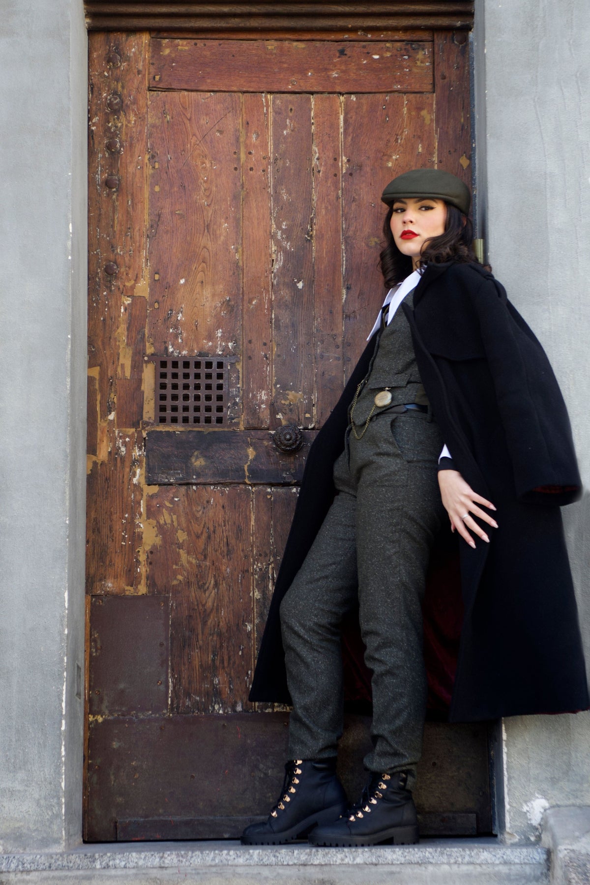 Peaky Khaki Heather Trousers