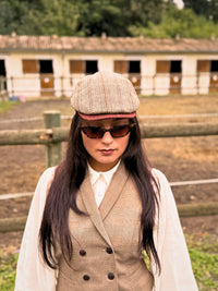 Béret Paddington Chevron Camel/Brick