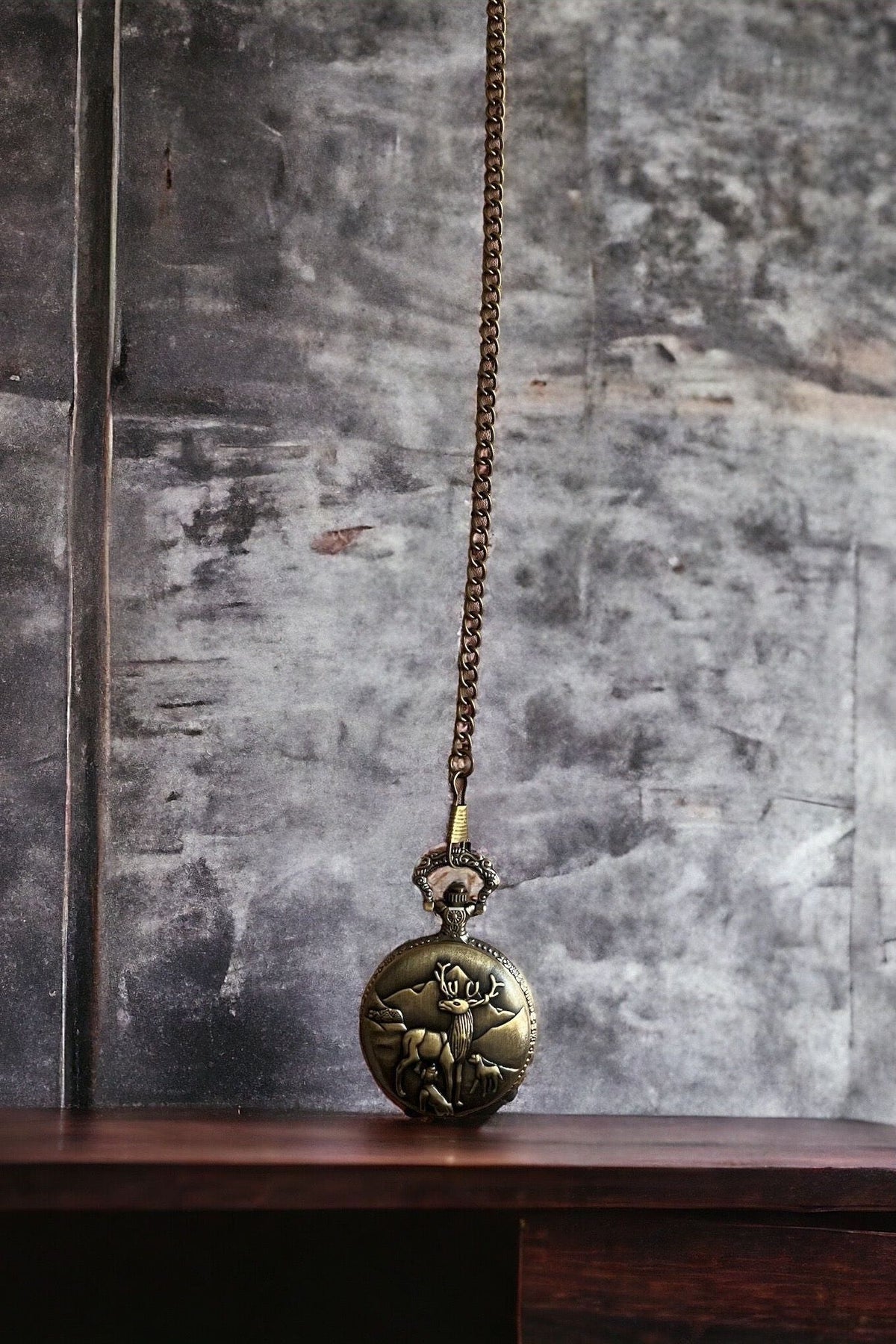 Deer Pocket Watch