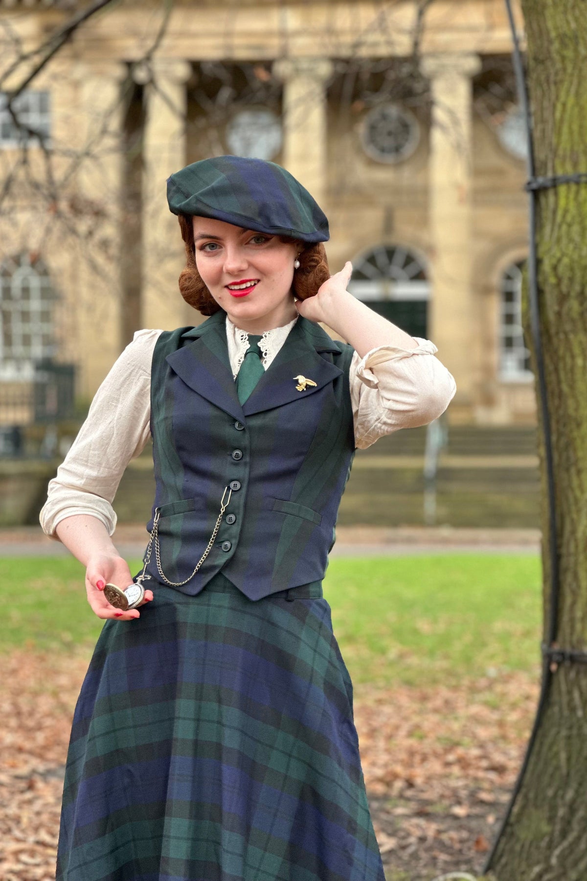 Peaky Green Tartanjacke