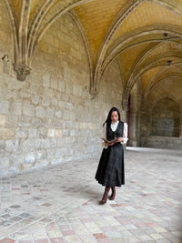 Academia Tartan Skirt Khaki green