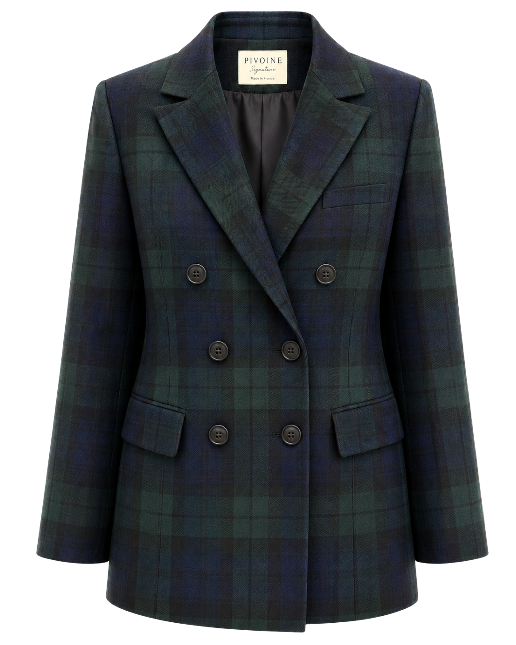 Veste Peaky Tartan Vert
