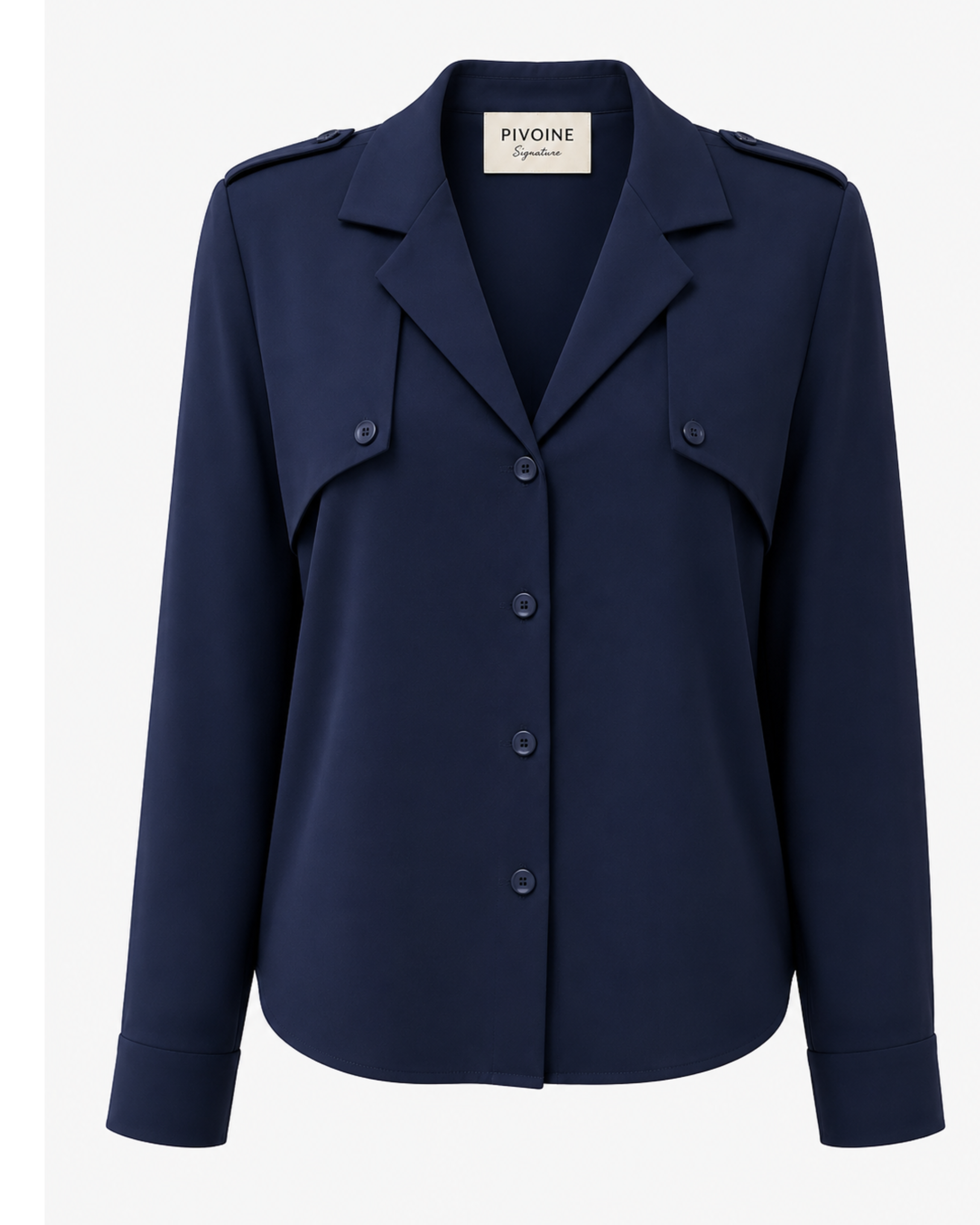 80'S Navy Blue Shirt