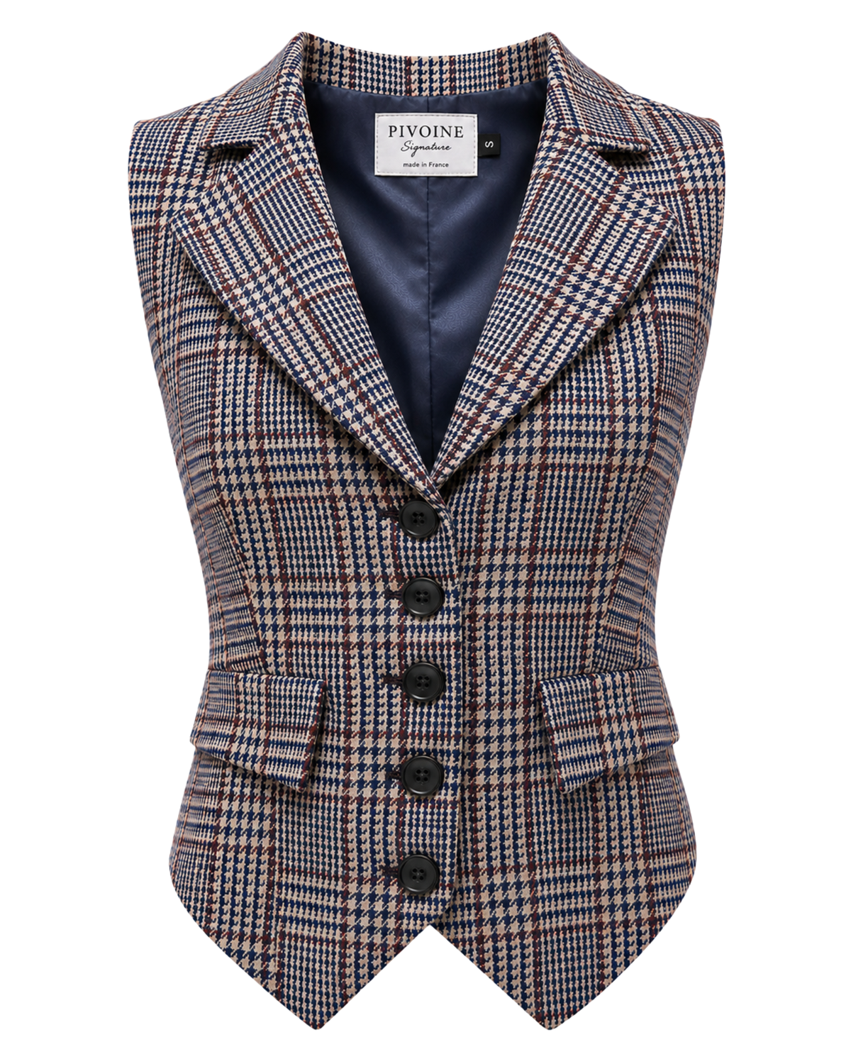 Veston Peaky Carreaux Bleu/Gris/Bordeaux