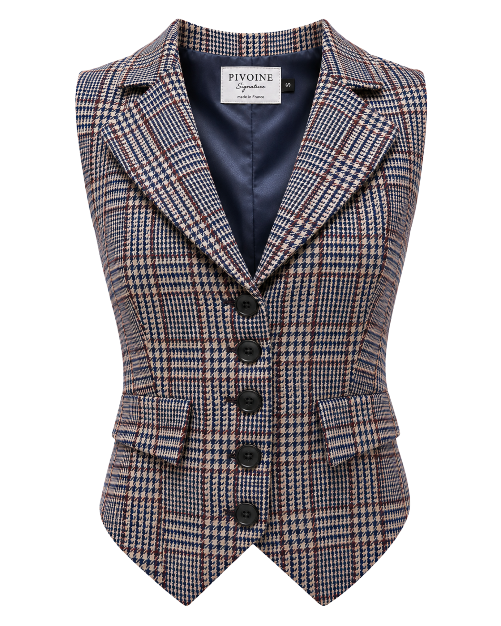 Veston Peaky Carreaux Bleu/Gris/Bordeaux