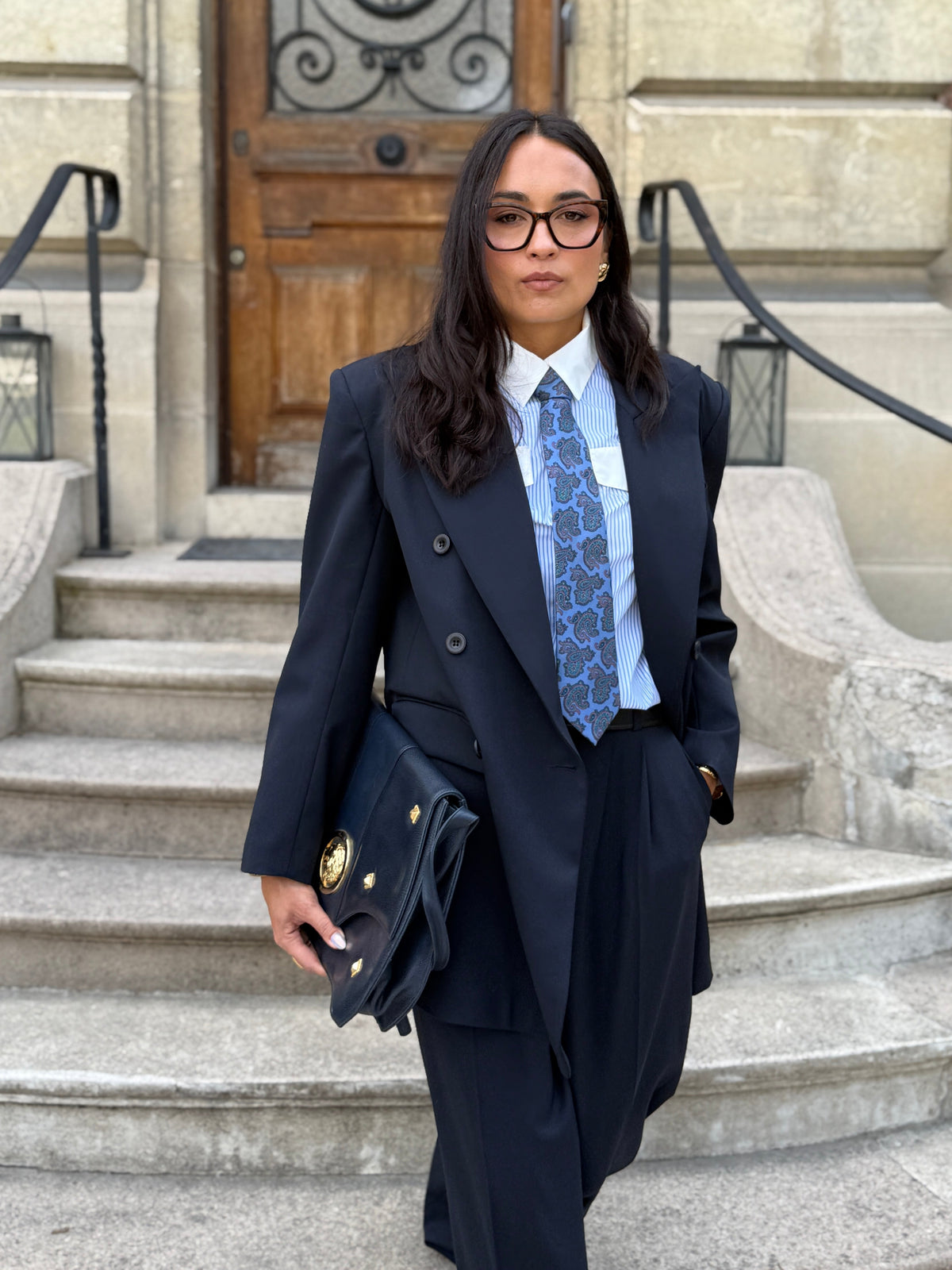 Pantalon Tailoring Bleu Marine