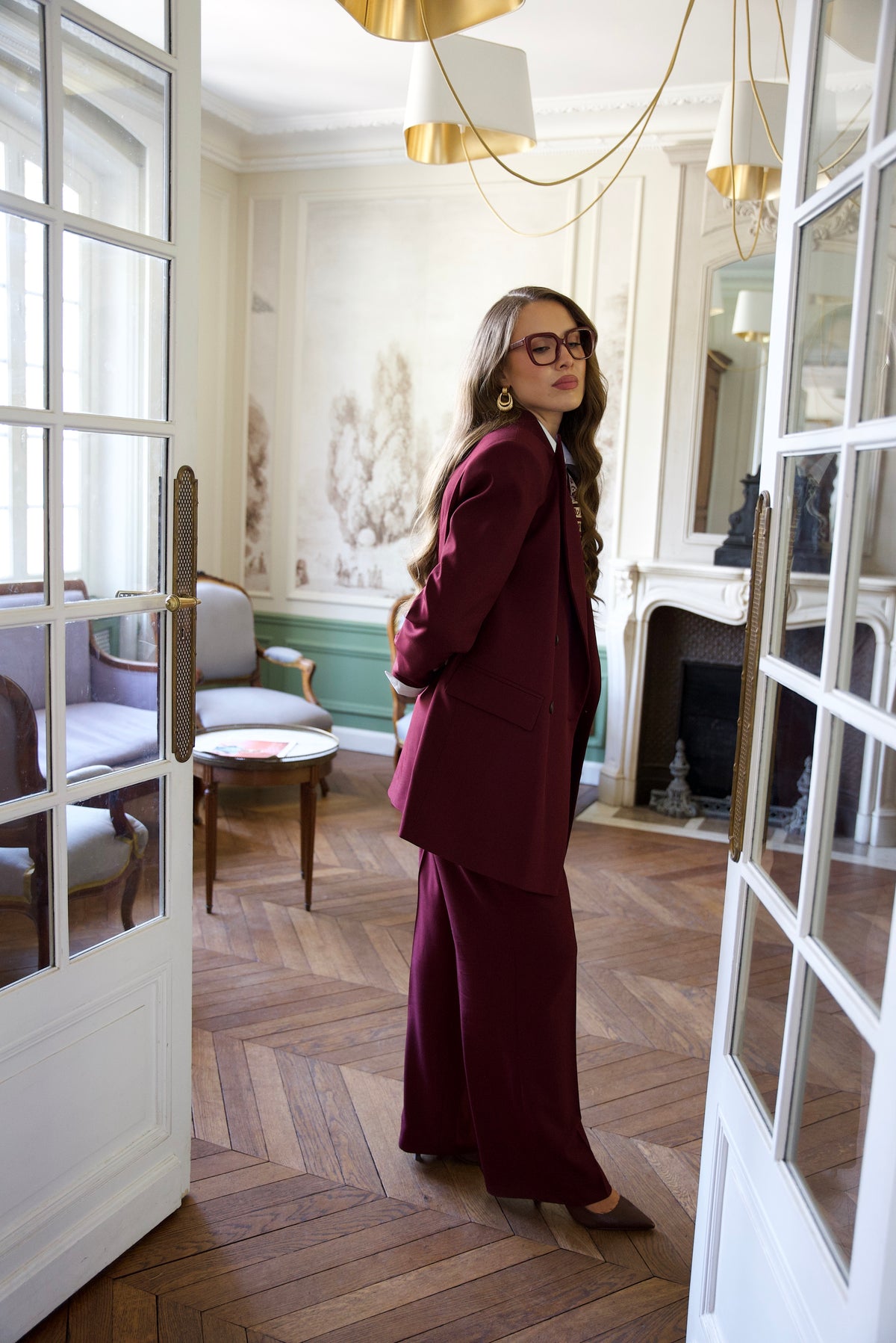 Pantalon Tailoring Bordeaux