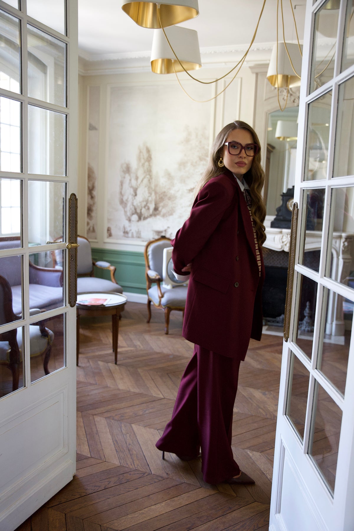 Pantalon Tailoring Bordeaux