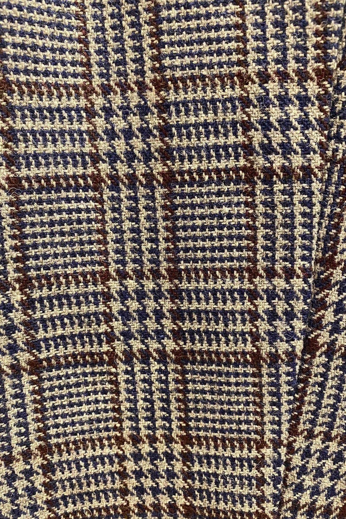 Peaky Check Trousers Blue/Grey/Bordeaux