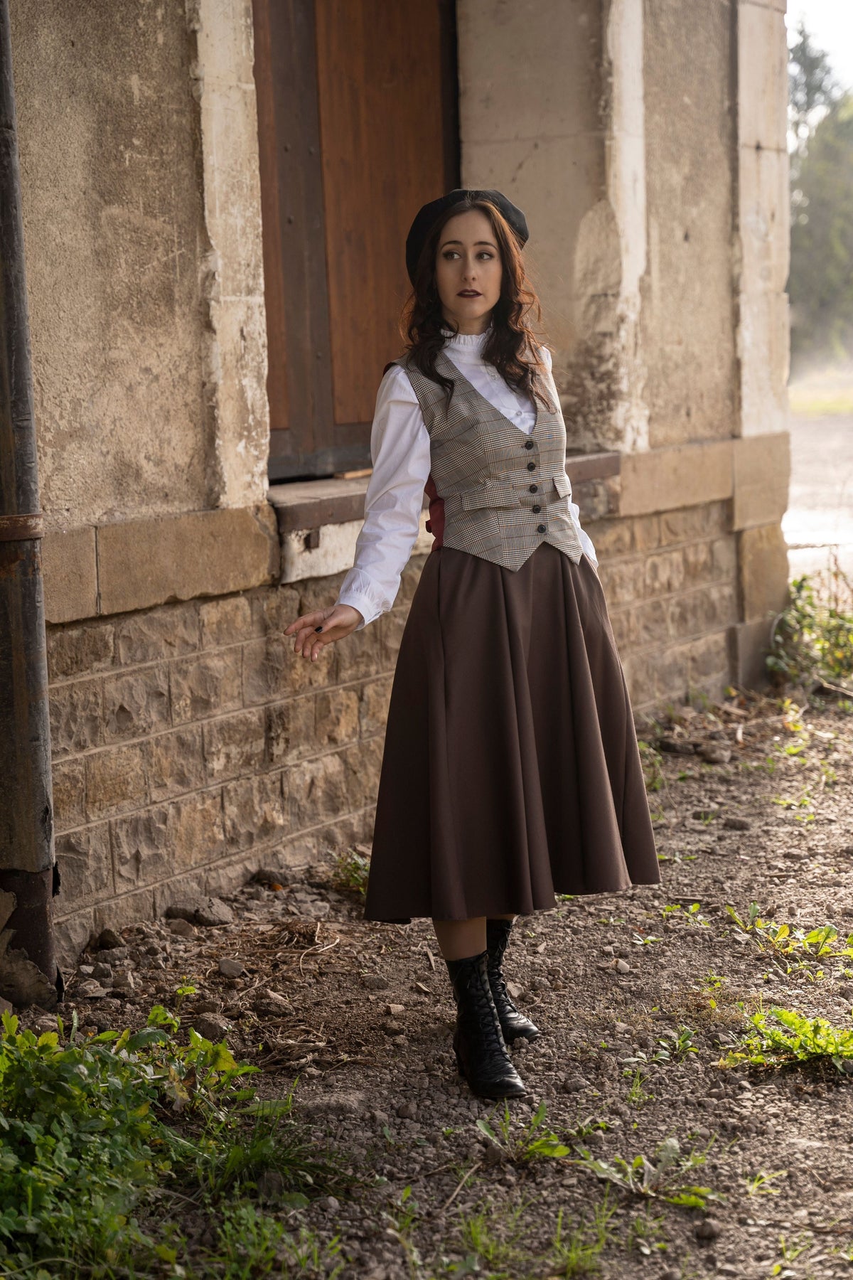 Jupe Académia Marron