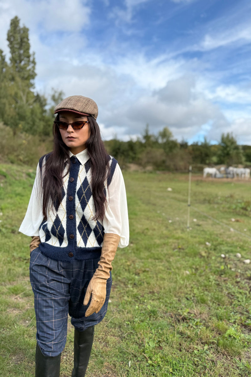 Gilet Paddington Bleu/Blanc