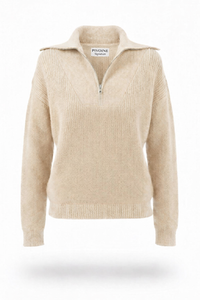 Pull col camionneur Ivoire