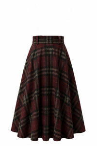 Jupe Academia Tartan Bordeaux