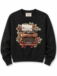 Sweatshirt im Schreibmaschinen-Stil