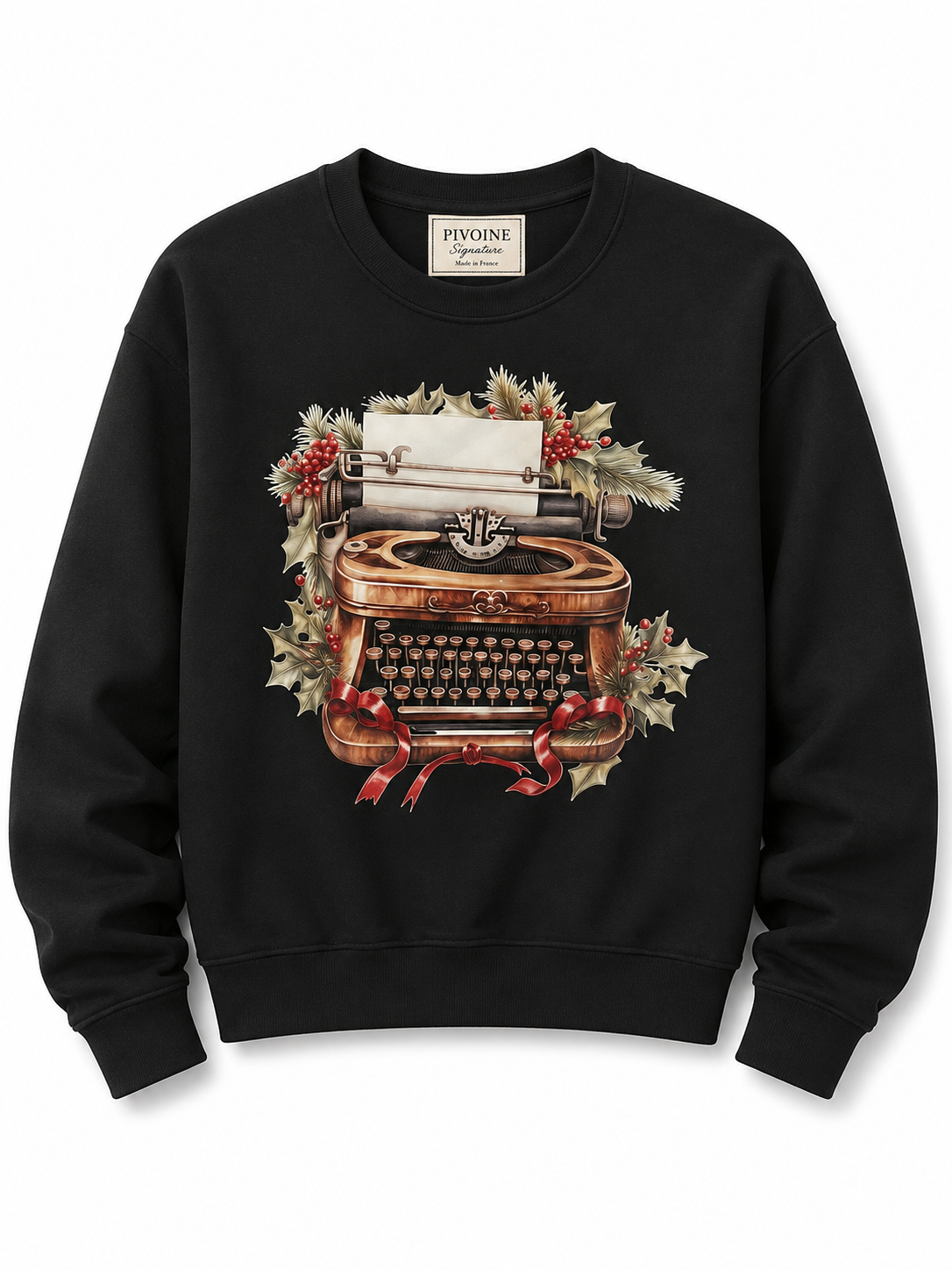 Sweatshirt im Schreibmaschinen-Stil