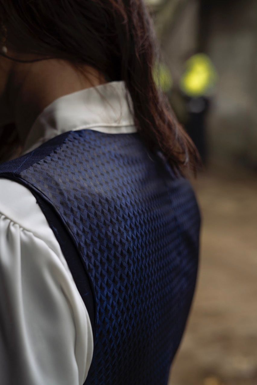 Academia Blue Check Blazer