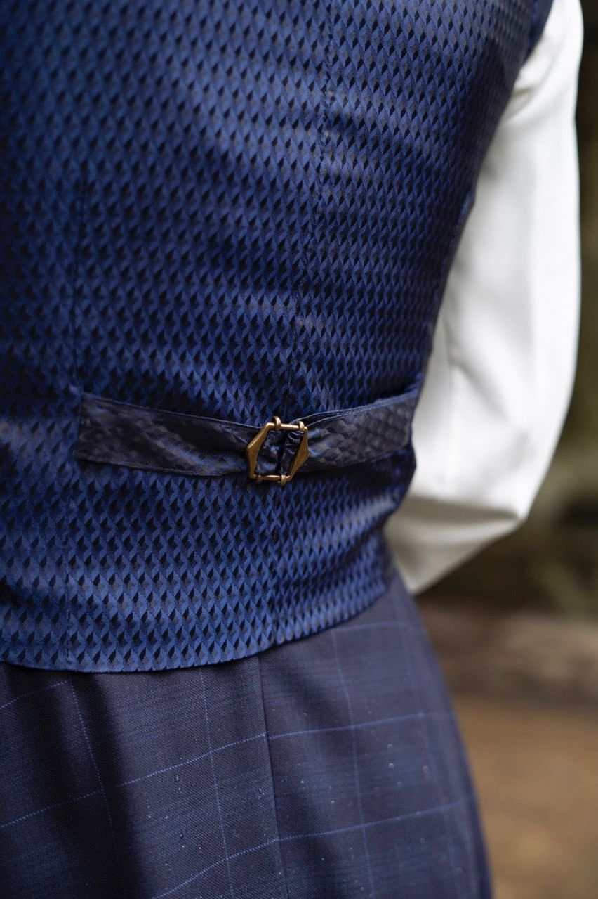 Academia Blue Check Blazer