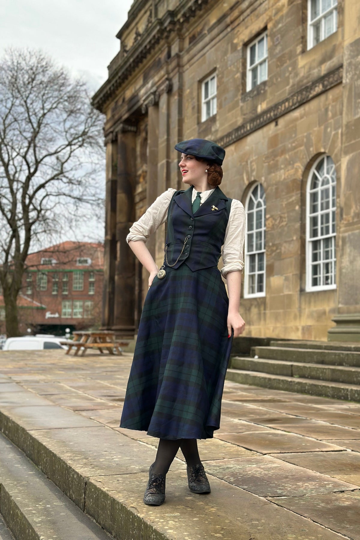 Peaky Green Tartanjacke