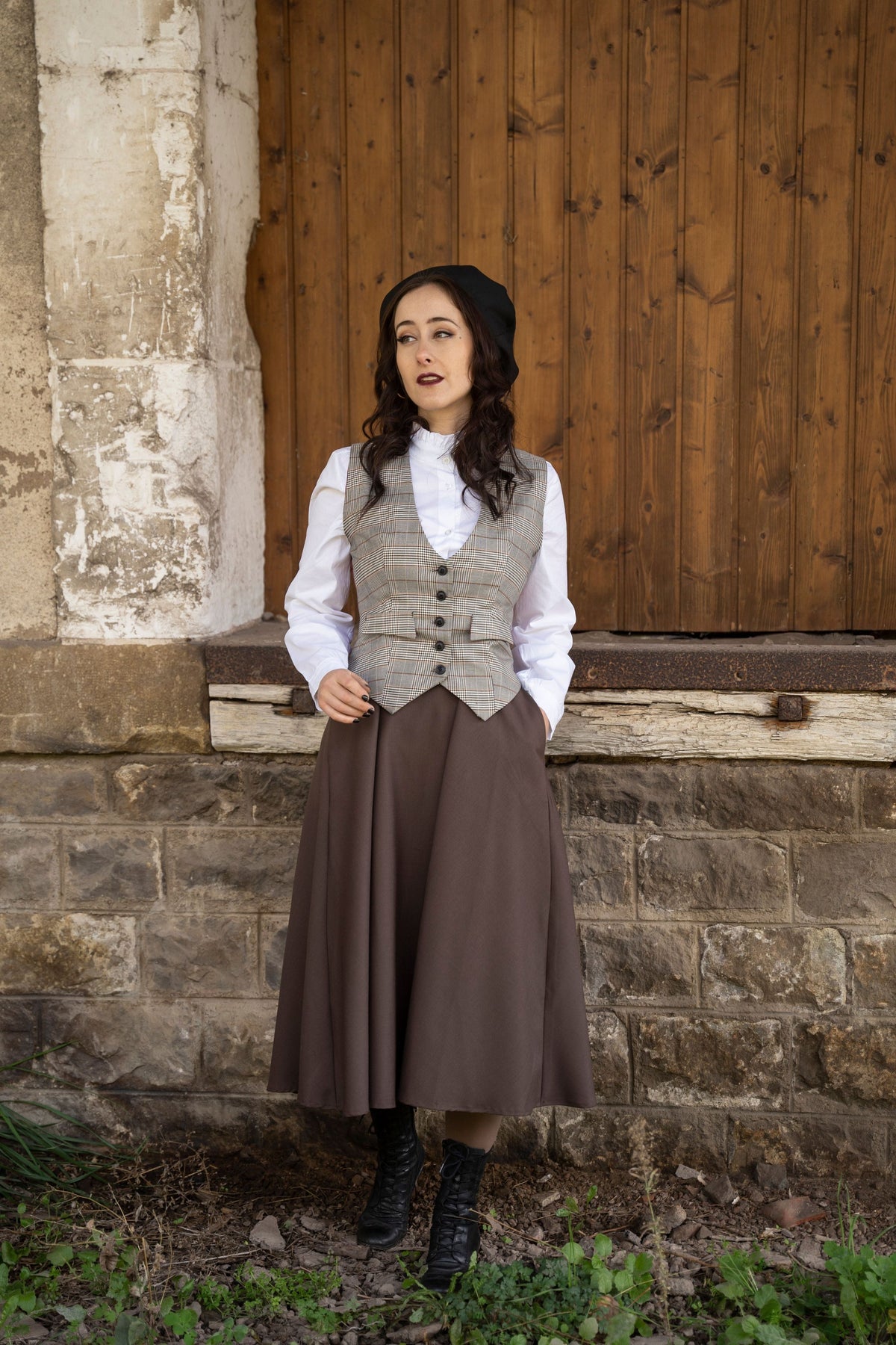 Jupe Académia Marron