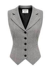 Veston Academia Carreaux Gris/ Bordeaux