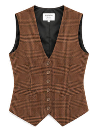 Veston Académia Prince de Galles Camel/Noir